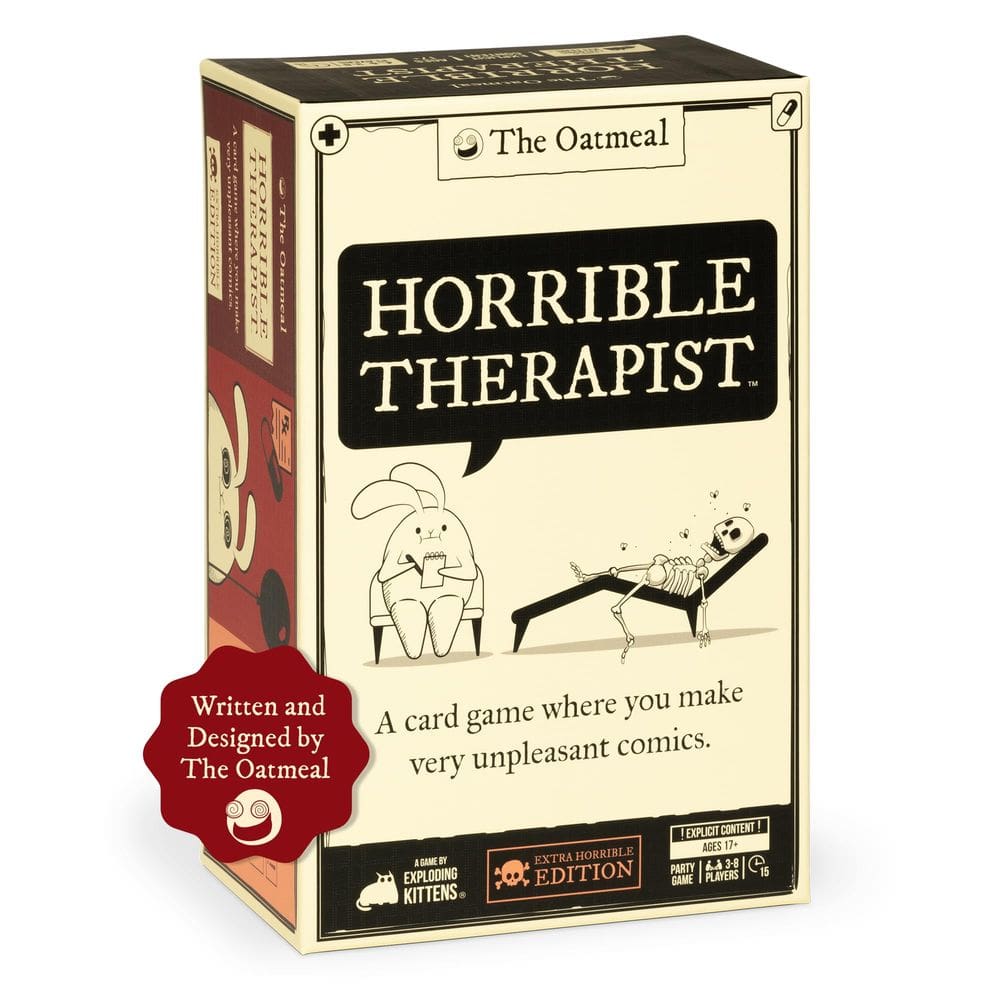Jogo de cartas Exploding Kittens Horrible Therapist Edition