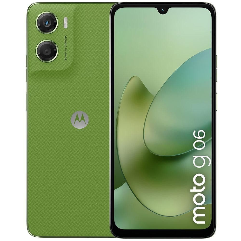 Celular Motorola G06 Xt2535-3 4gb De Ram - 64gb - Tela 6.9 - Dual Sim Lte - Pantone Tendrill Verde