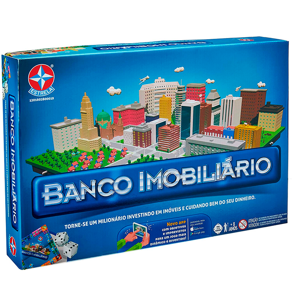 Jogo Banco Imobiliário Grande - ESTRELA com APP