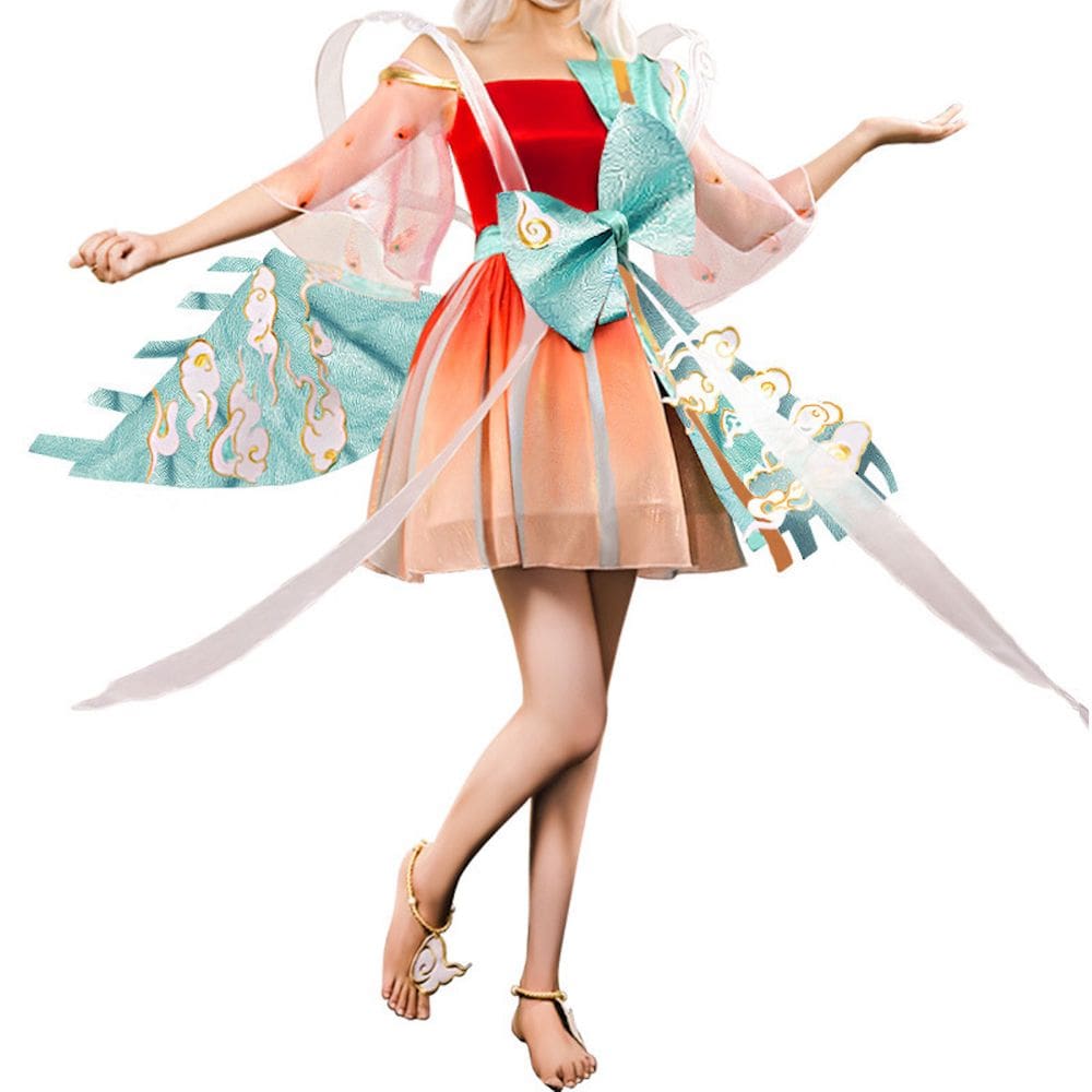 Fantasia de cosplay de anime HonorsKings, vestido Yao, roupa de Halloween