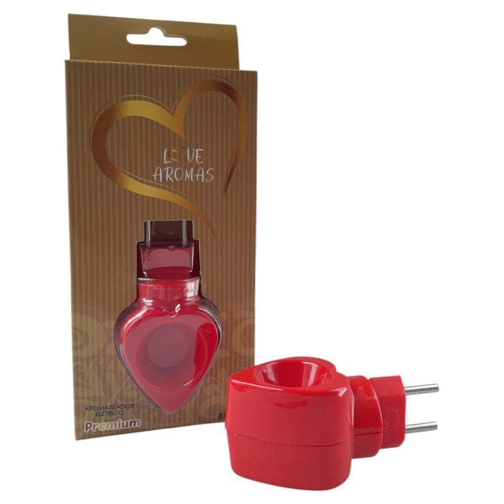 Aromatizador Difusor Elétrico De Essências Love Aromas Bivolt Vermelho