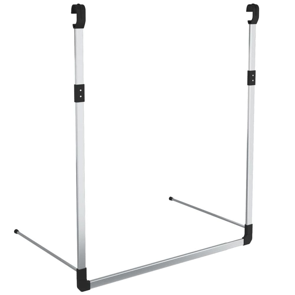 Trilho telescópico para pendurar guarda-roupa VidaXL Modern Silver Aluminium