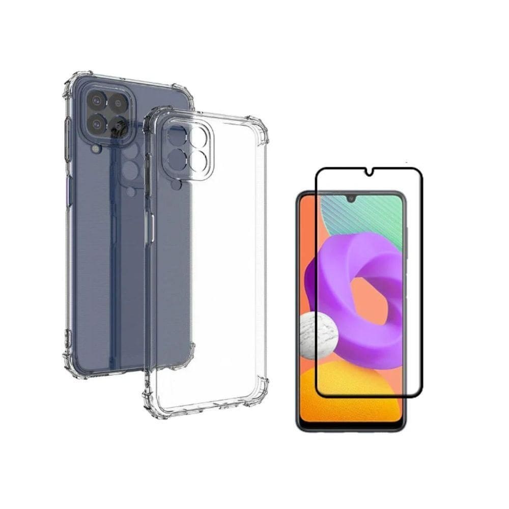 Capa Capinha Anti Shock Aribag E Pelicula Para Galaxy A22 4g