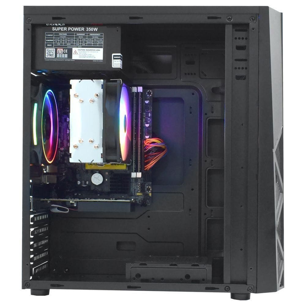 Pc Montado Gamer Intel Core I5 3570 De 3.4ghz 16gb De Ram - 256gb Ssd - Geforce Gt730 4gb + Kit Gamer - Preto