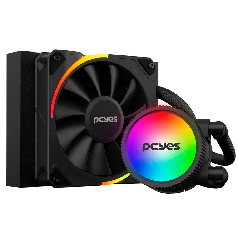 Water Cooler Pcyes Sangue Frio 3 Black Vulcan, ARGB, 120mm, TDP 200W, AMD/Intel - ARGBSF3120BR