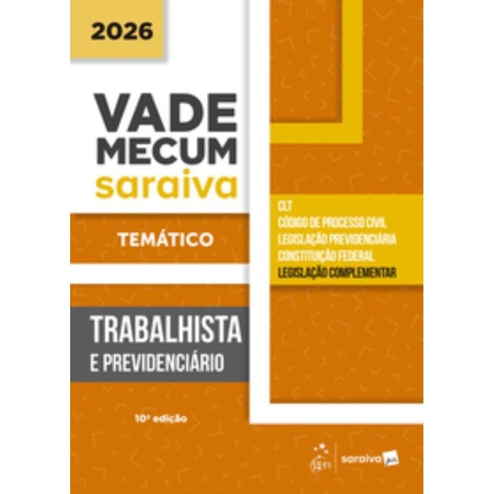 Vade Mecum Trabalhista E Previdenciario - 10Ed/26