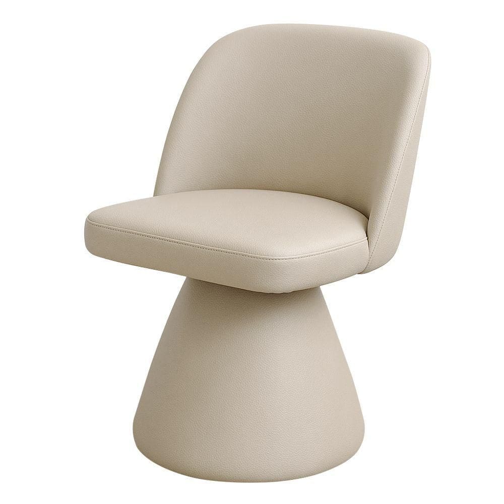 Cadeira De Jantar Base Giratória Liz Corano Off White - Nexta Casa