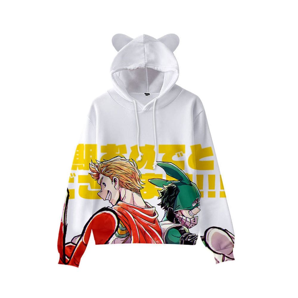 Orelhas de gato impressas em 3D da My Heroes Academias Anime Men Wom