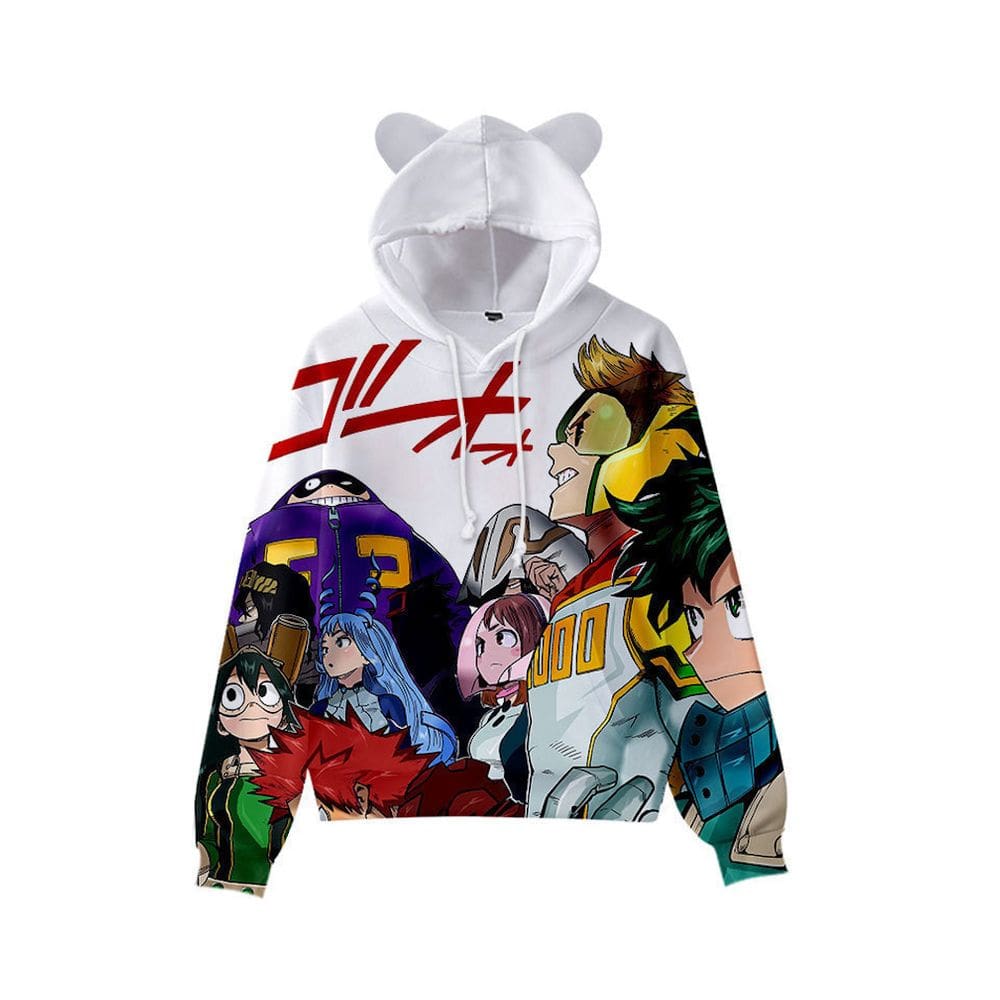 Orelhas de gato impressas em 3D da My Heroes Academias Anime Men Wom