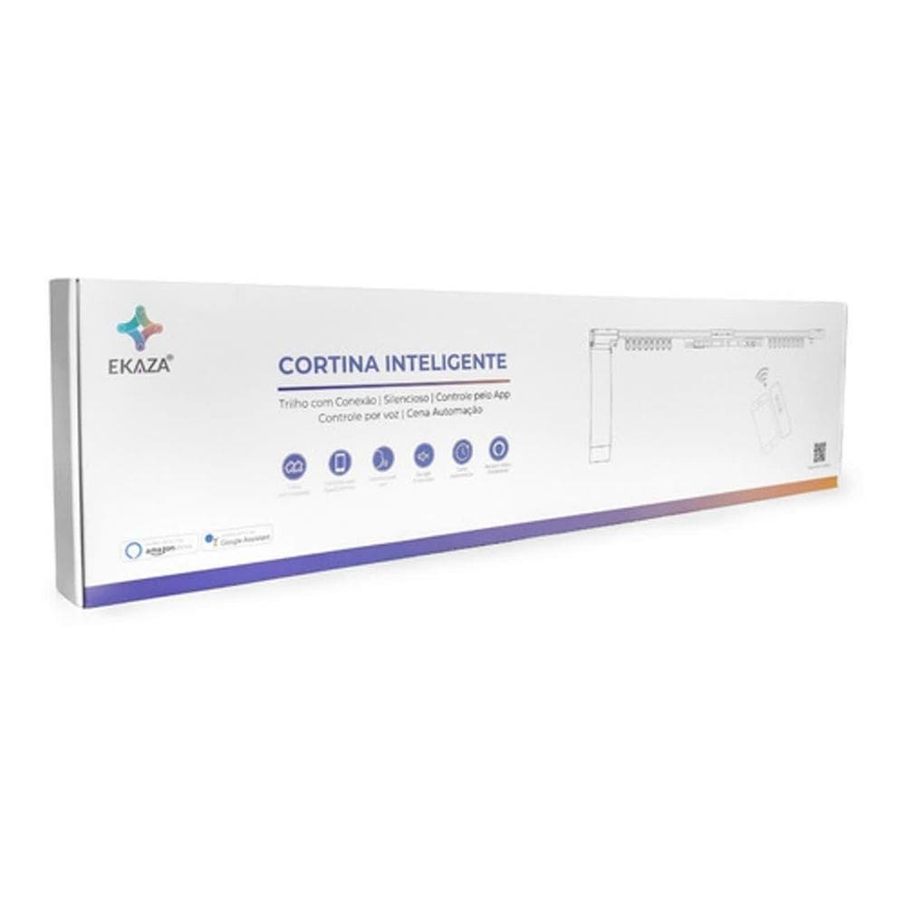 Cortina Inteligente Motorizada 4.2m Wi-fi e Controle Compativel Google Assistente e Alexa EKNH-T216