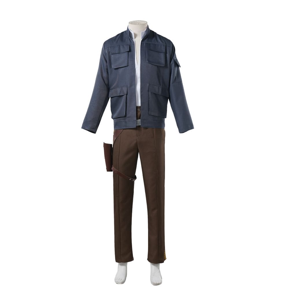 Traje de cosplay, roupa de fantasia de anime Hans Solo para o Halloween