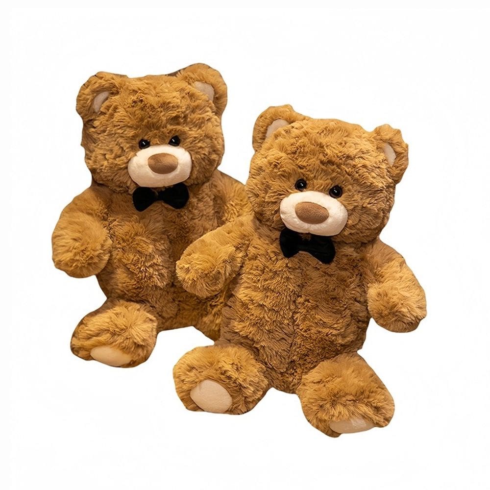 Chinelos, fofos, desenhos animados, ursinhos, pelúcia, sapatos quentes de inverno