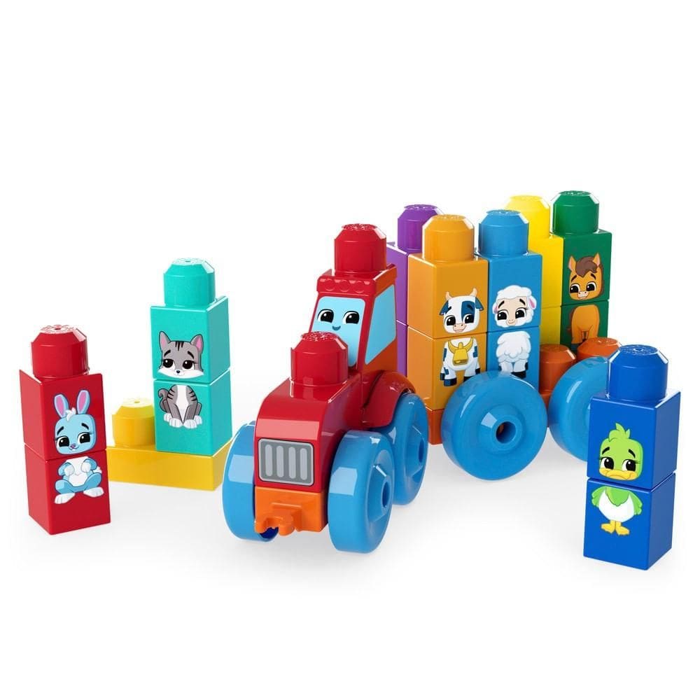 Mega Bloks Trator Animais - Mattel