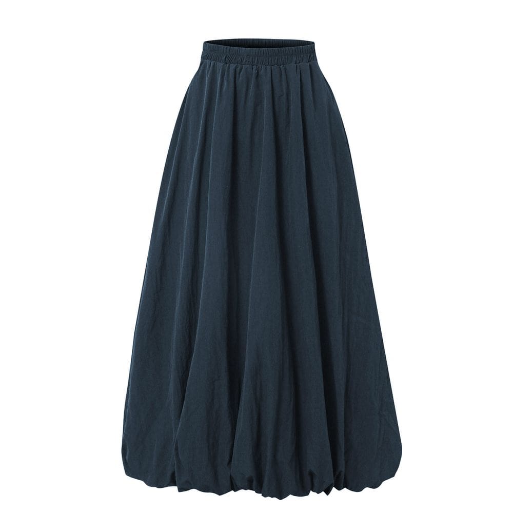 Saia feminina, balão, elástica, elástica, linha A