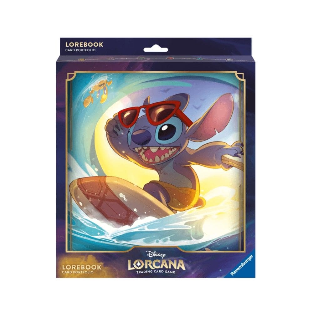 Portfólio Disney Lorcana Stitch Surfista Álbum para Cartas Copag