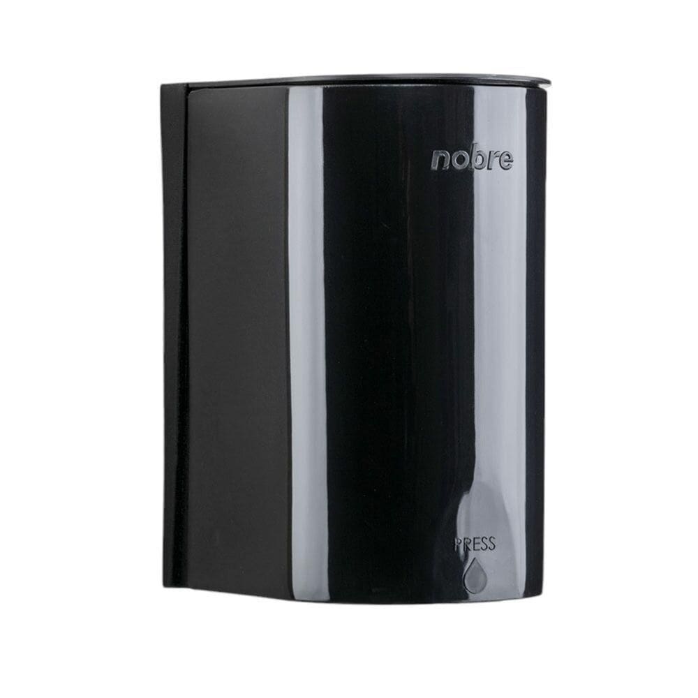 Dispenser Mini Para Sabonete Líquido-álcool Gel 500ml Com Reservatório Preto - Nobre