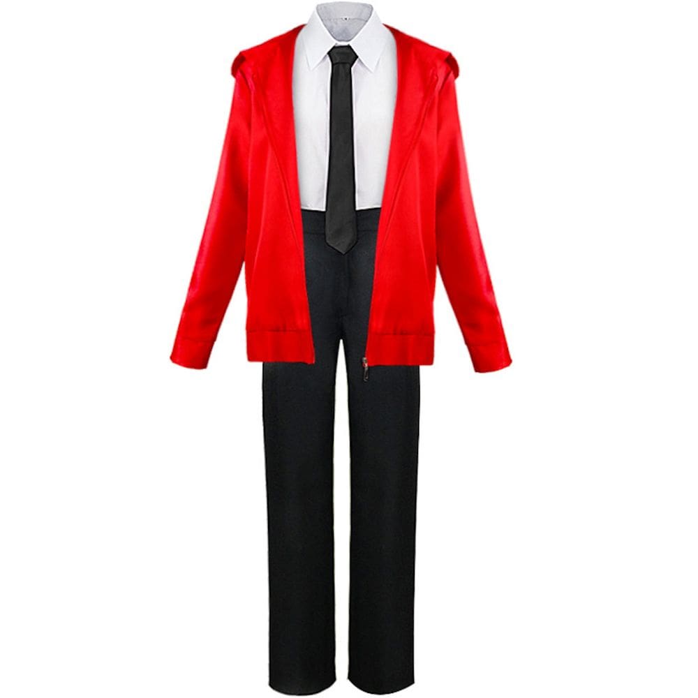Traje de cosplay de anime Chainsaws Mans Power Red Suit Set Hall