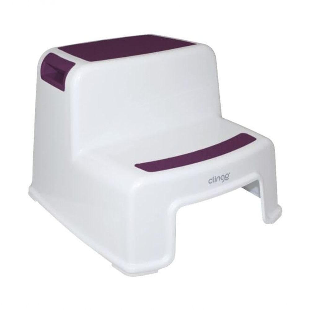 Escadinha Infantil 2 Degraus - Suporte Versátil Para Banheiro - Rosa