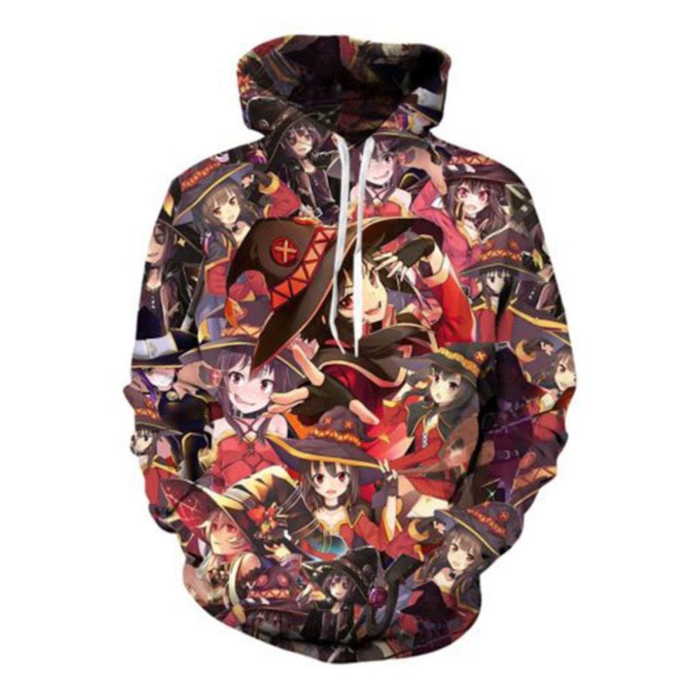 Pulôver de anime com capuz com estampa 3D Genshins Impacts e manga comprida
