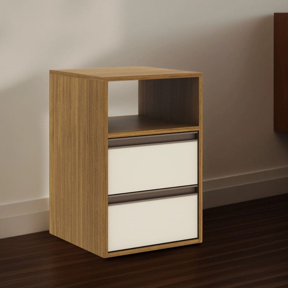 Mesa de Cabeceira 2 Gavetas em MDF Select Belmax