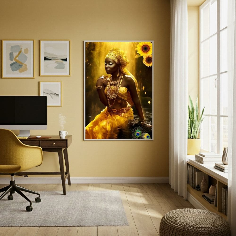 Quadro Decorativo Fotografia Oxum  - 70x50cm