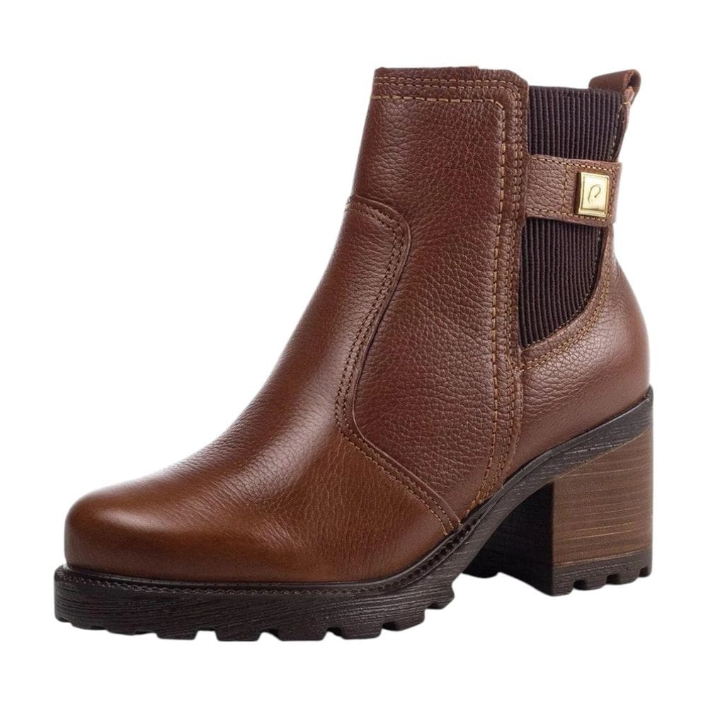 Coturno Feminino Conforto Salto Medio Pegada