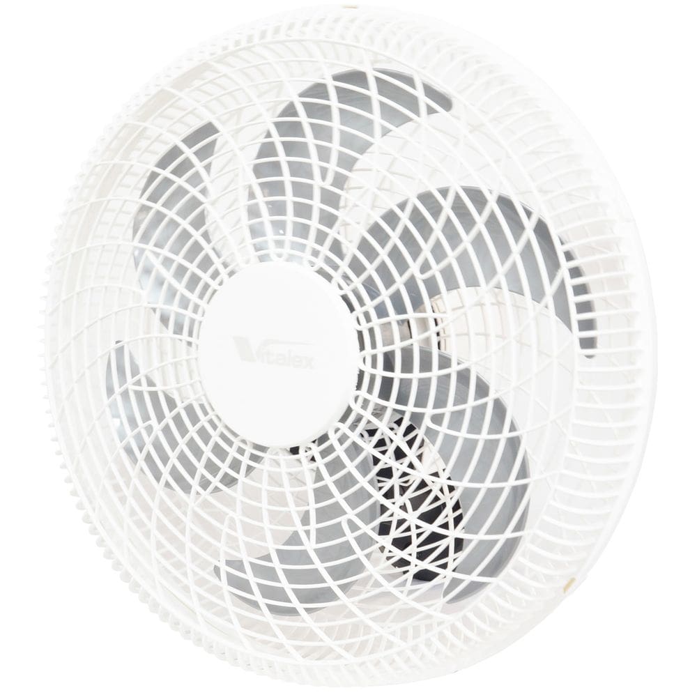 Ventilador Parede 50cm Plástico 200W Branco Industrial Turbo Turbão 6 Pás Bivolt 110V 220V Vitalex