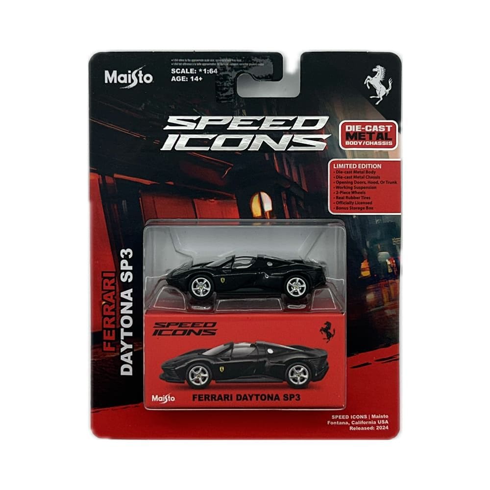 Miniatura Carro Maisto Ferrari Daytona SP3 Speed Icons 1:64