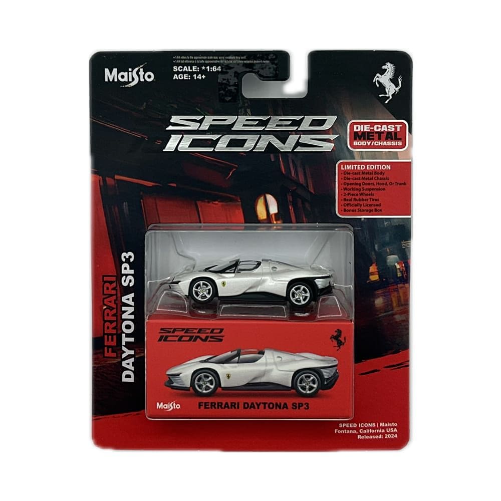 Miniatura Carro Maisto Ferrari Daytona SP3 Speed Icons 1:64