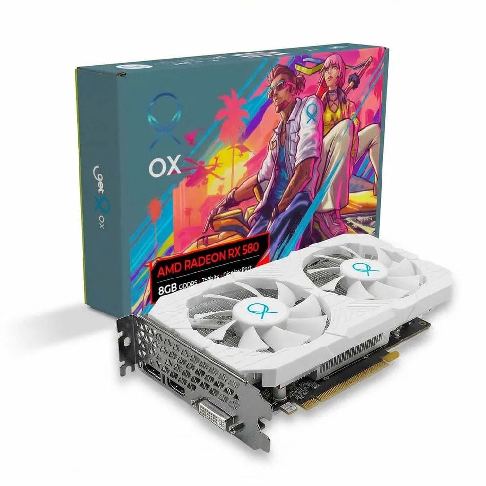Placa de Vídeo OX AMD Radeon RX580 8GB GDDR5 256 bits HDMI