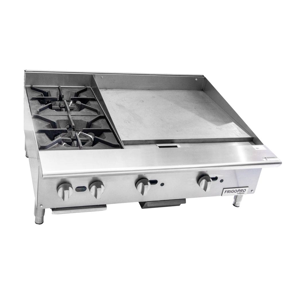 Fogão 2 Bocas e Chapa de 60 cm Conjugada CPC12H24G Frigopro Cooking