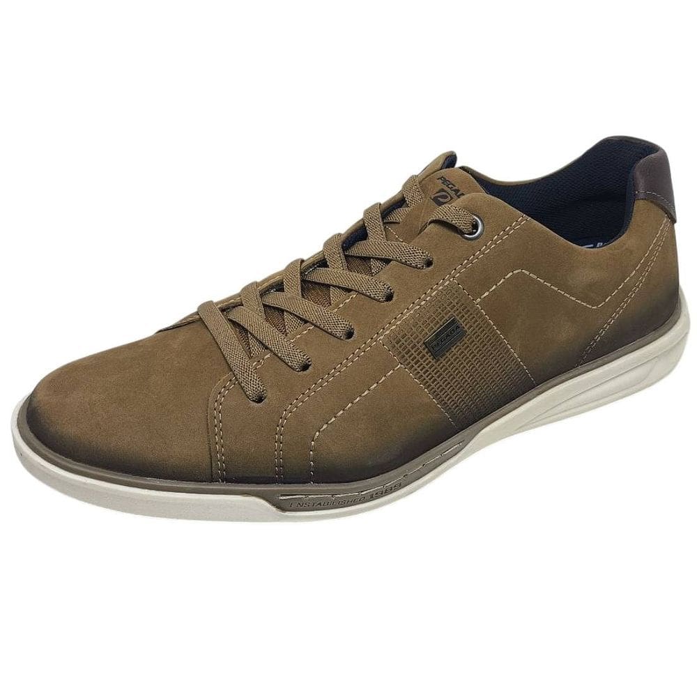 Sapatênis Masculino Casual Couro Moderno Conforto Pegada