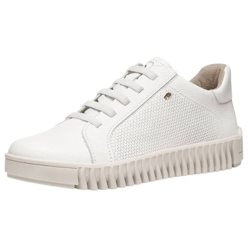 Tênis Feminino Couro Casual Fácil Calce Linha Yoga Pegada