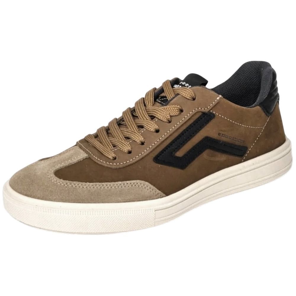 Sapatenis Masculino Couro Visual Moderno Confortável Pegada