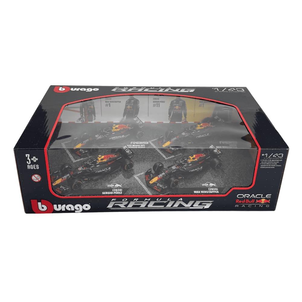 Pack Miniatura F1 RBR C/ 4 Carros Campeões 1:43 Bburago