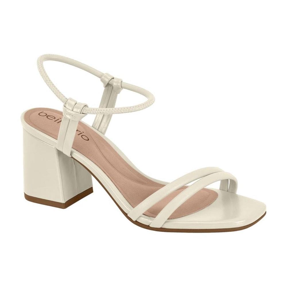 Sandália Feminina Beira Rio Salto Bloco Médio Conforto