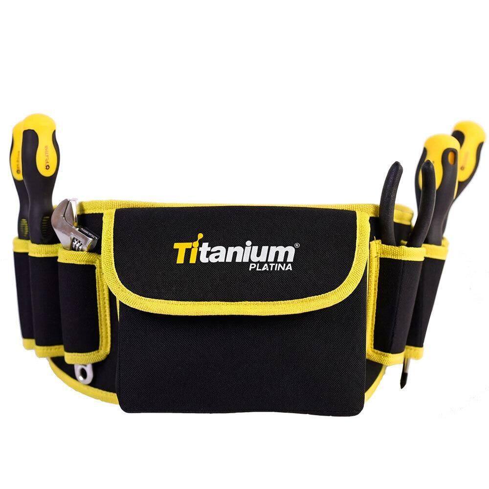 Cinto Porta Ferramentas Com 7 Bolsos 140Cm Ref.8000 Titanium