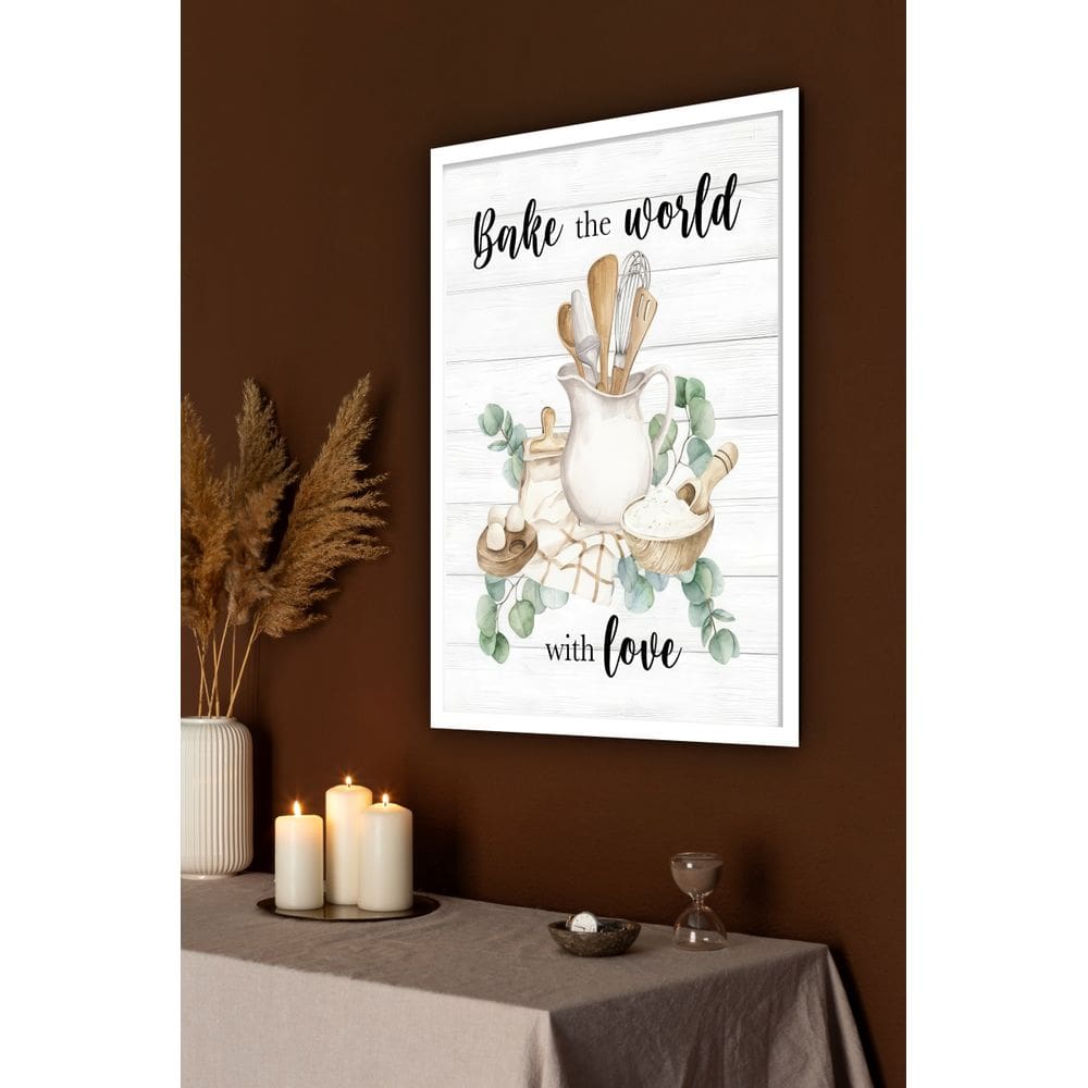 Quadro Decorativo Cozinha Provençal Confeitaria  - 70x50cm