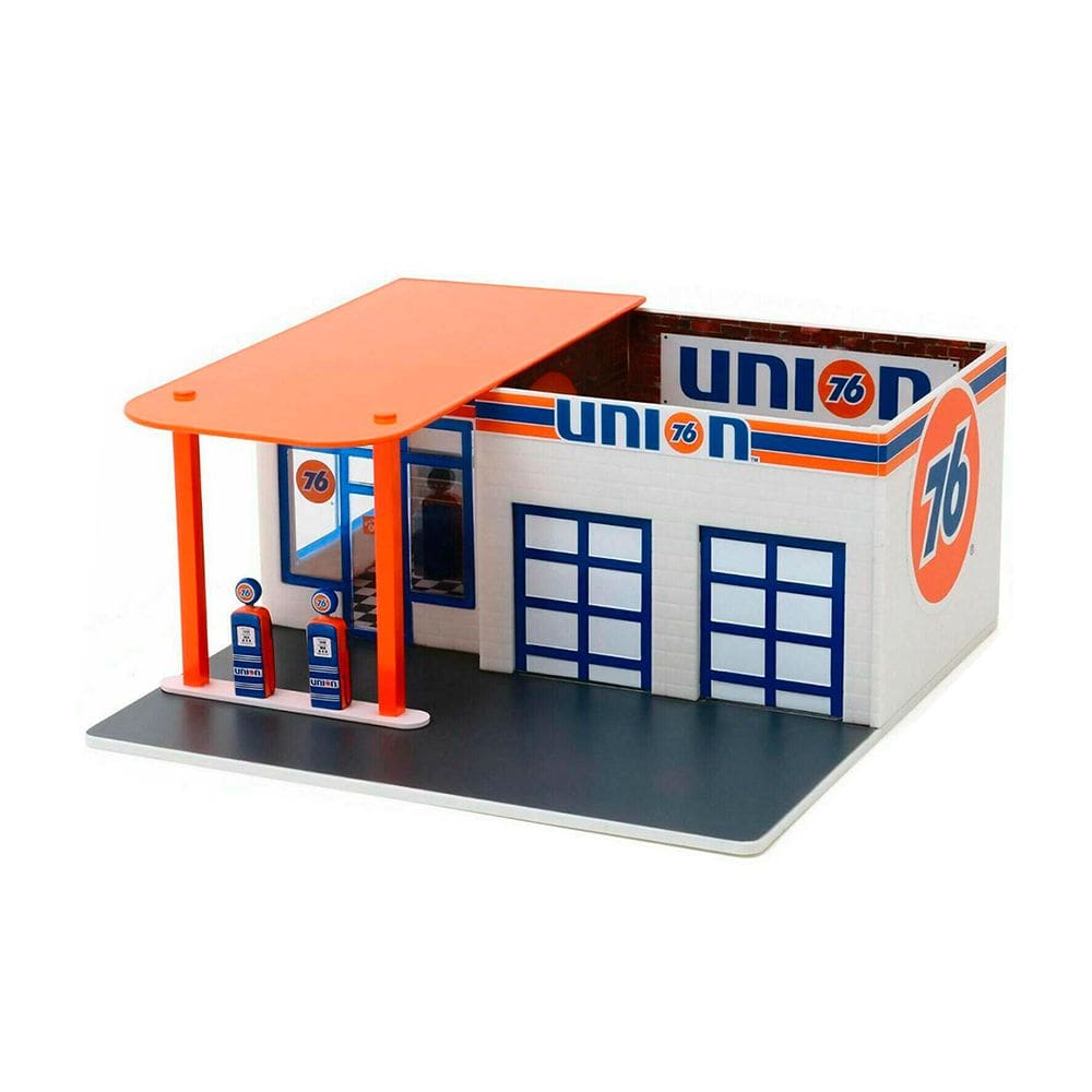 Diorama Posto de Gasolina Union 76 1:64 Greenlight