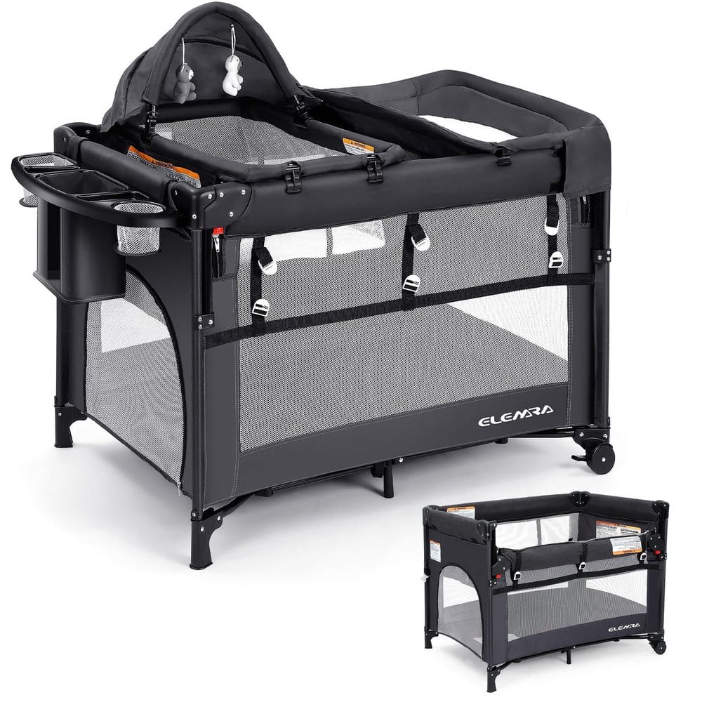Berço para bebês ELEMARA Pack n Play com trocador e bolsa