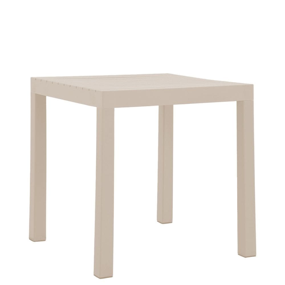 Mesa 72cm X 72cm em Polipropileno Creta Nude