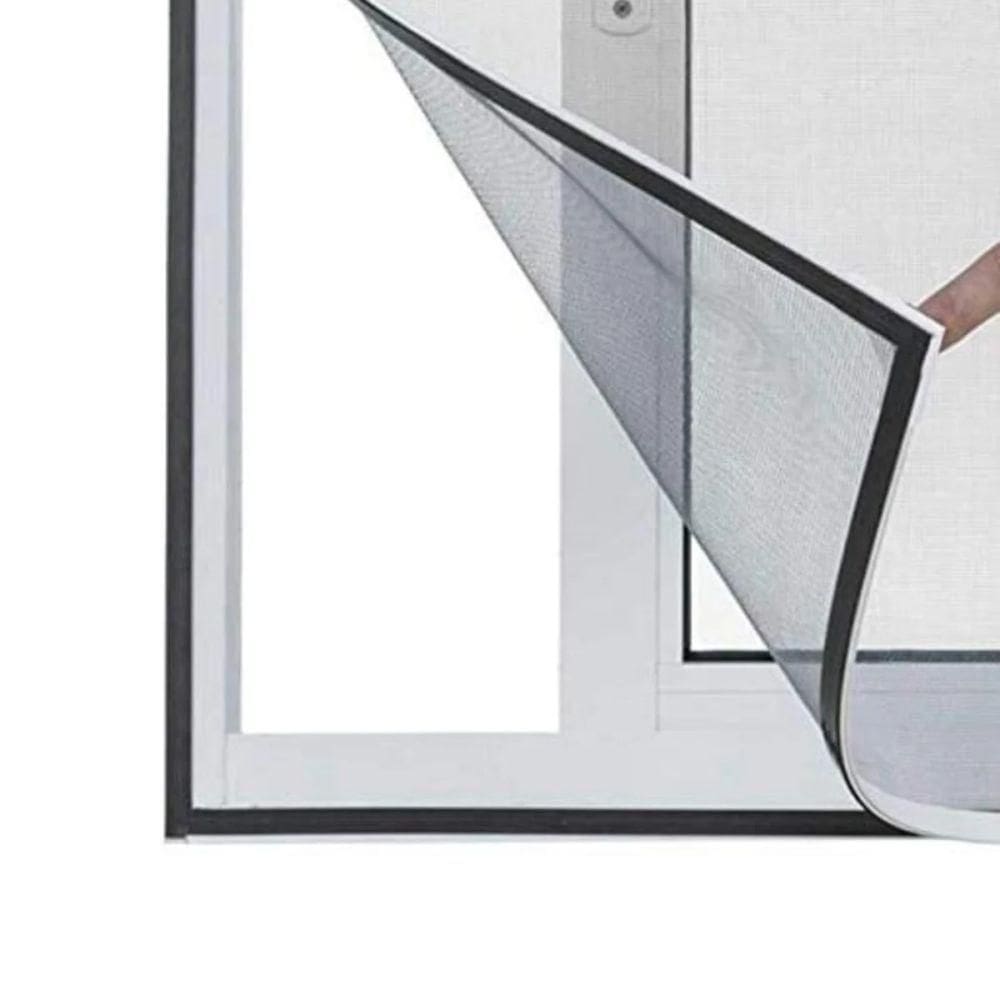 Tela Mosquiteiro Magnetica Para Janela Rede Removivel Anti Insetos Facil Instalação - Branco