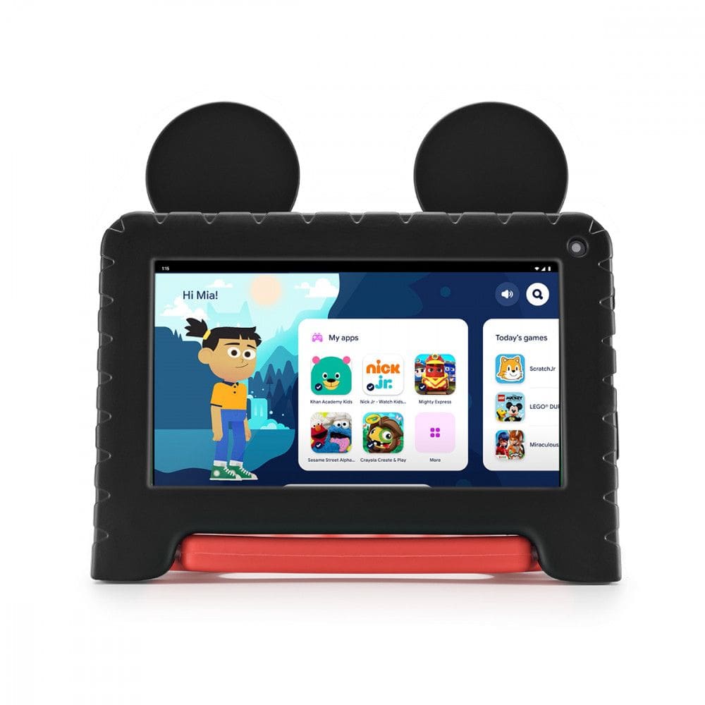 Tablet Multi Mickey com Controle Parental 7 pol 4GB RAM 64GB Android 13 Quad Core + Case + Wi-fi - NB413
