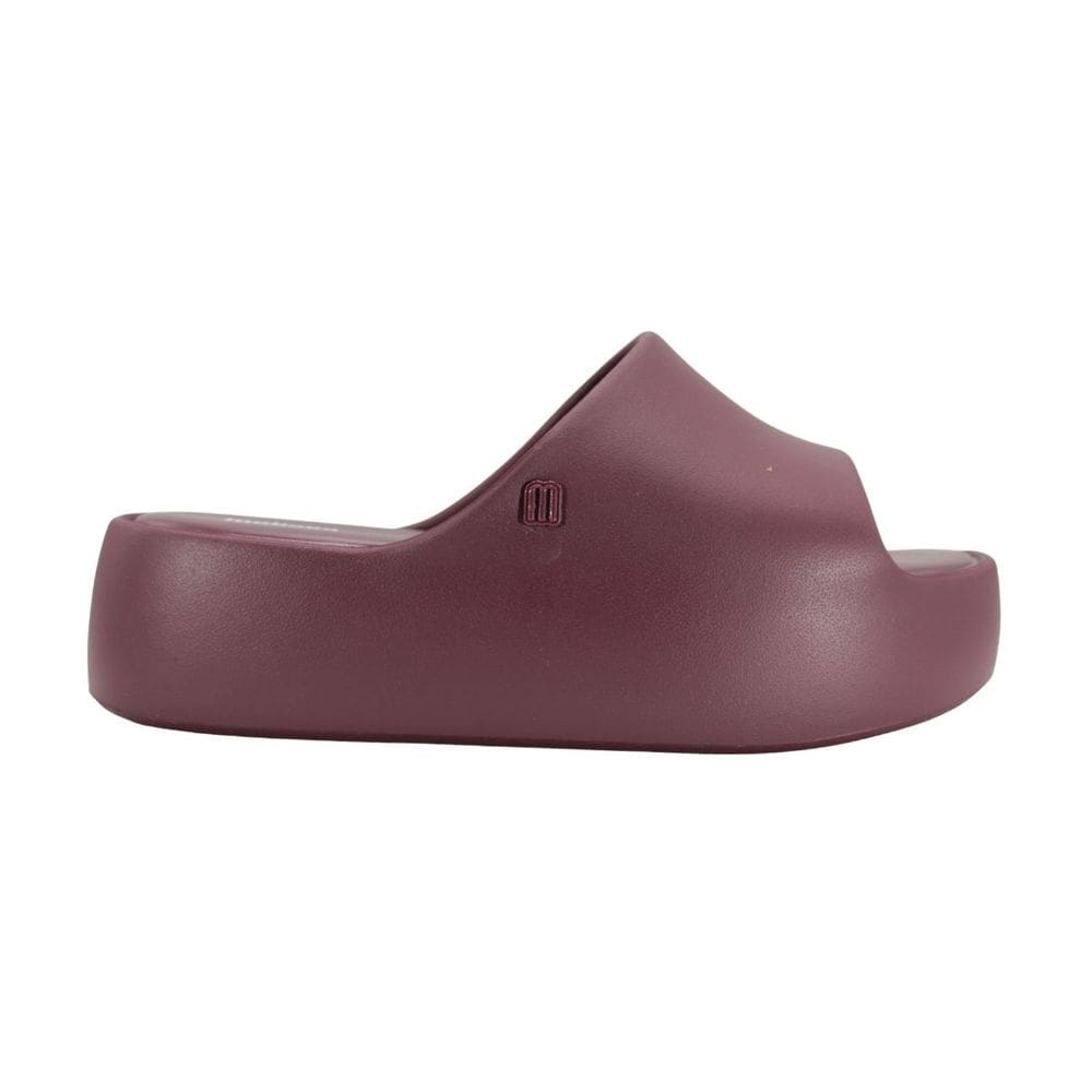 Tamanco Melissa Free Print Platform Slide Bordo