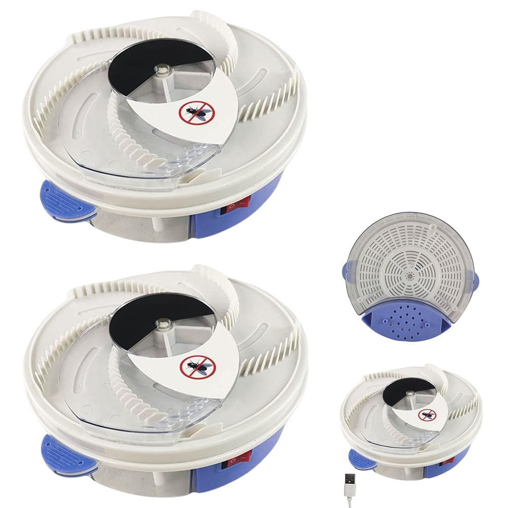 Armadilha Pega Moscas Kit 2 Uni Captura Prende Inseto Mosquito Varejeira Pernilongos USB Gaiola Portatil Reutilzavel