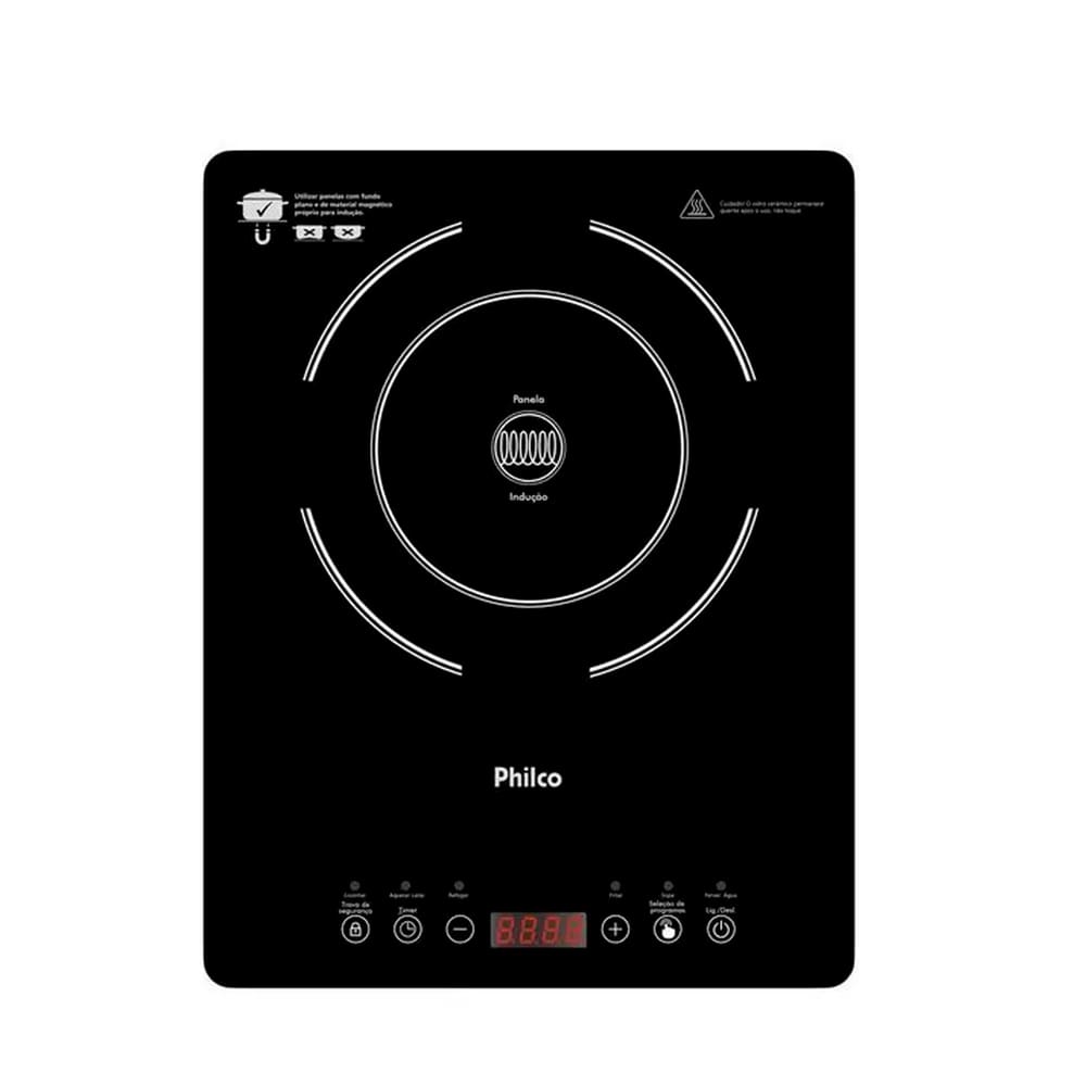 Cooktop de Indução Philco Portátil 1 Boca Display Digital