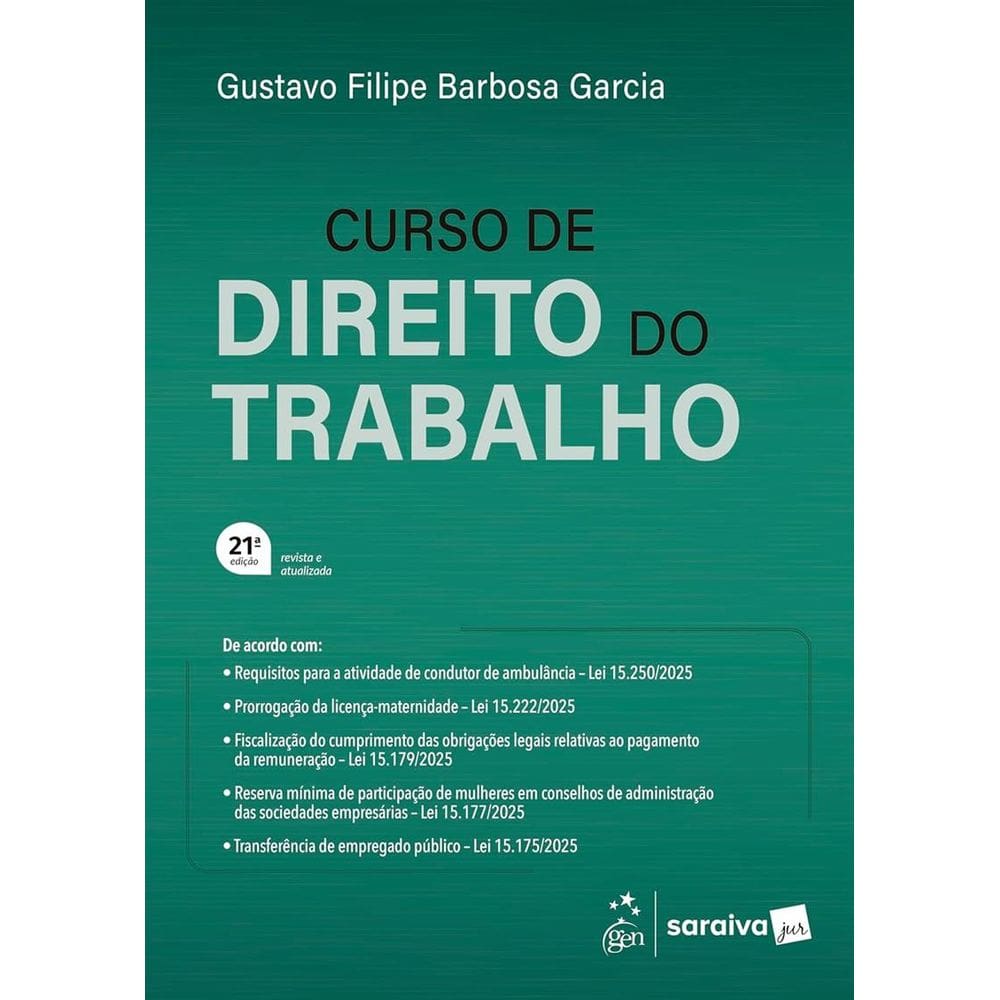 Garcia-Curso De Direito Do Trabalho