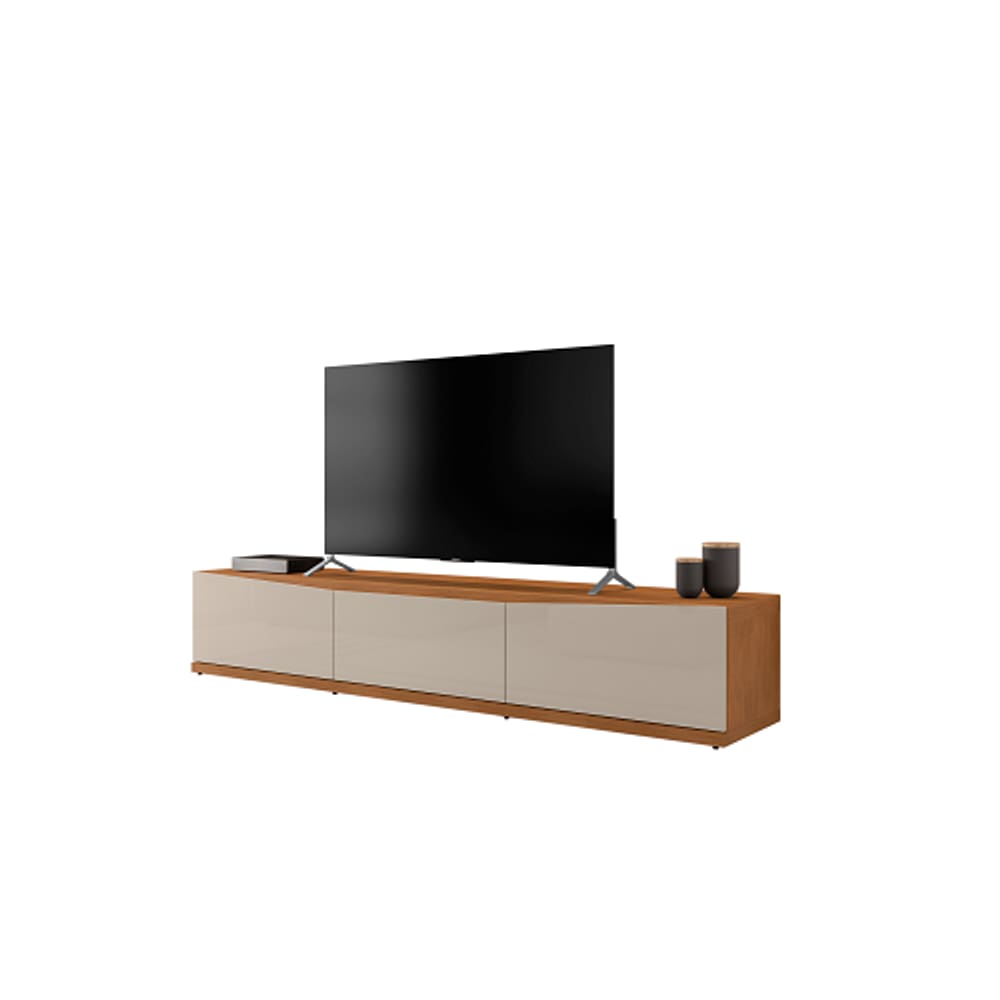 Rack Eros 1.80 Cedro/Off White - Casa D Móveis