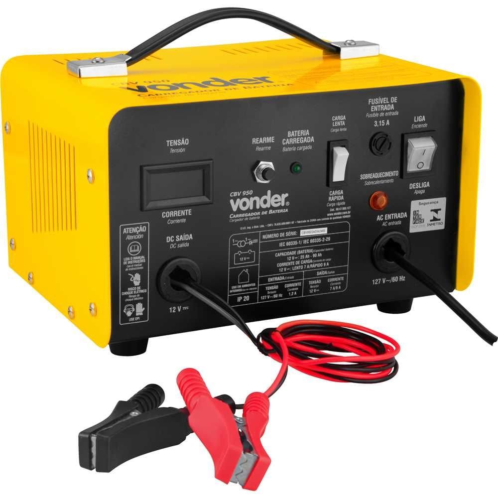 Carregador De Bateria Vonder CBV 950 12v Profissional