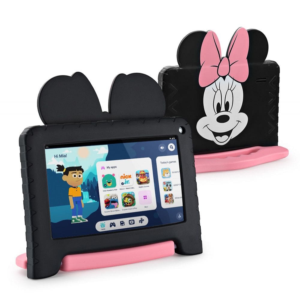 Tablet Multi Minnie com Controle Parental 7 pol 4GB RAM 64GB Android 13 Quad Core + Case + Wi-fi - NB414